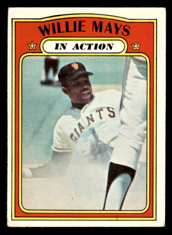 1972 Topps Baseball #050 Willie Mays IA Giants VG-EX 542132