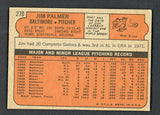 1972 Topps Baseball #270 Jim Palmer Orioles VG-EX 542144