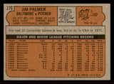 1972 Topps Baseball #270 Jim Palmer Orioles EX-MT 542145