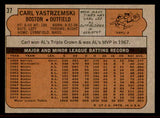 1972 Topps Baseball #037 Carl Yastrzemski Red Sox EX-MT 542154