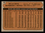1972 Topps Baseball #049 Willie Mays Giants VG-EX 542157