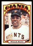 1972 Topps Baseball #049 Willie Mays Giants VG-EX 542158