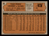 1972 Topps Baseball #080 Tony Perez Reds VG 542159