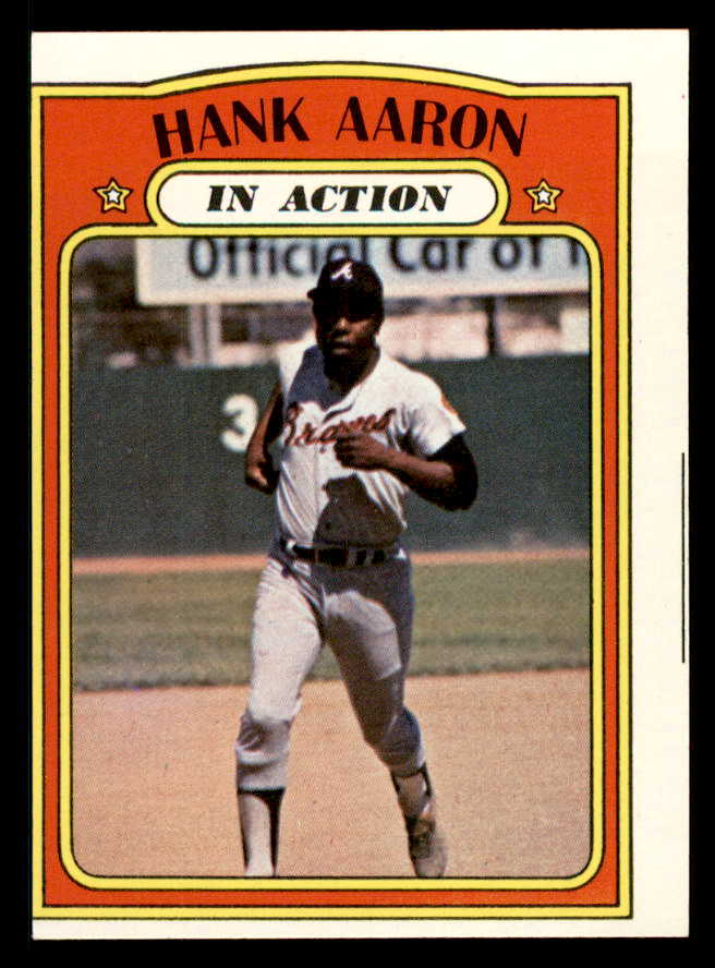 1972 Topps Baseball #300 Hank Aaron IA Braves VG-EX 542166
