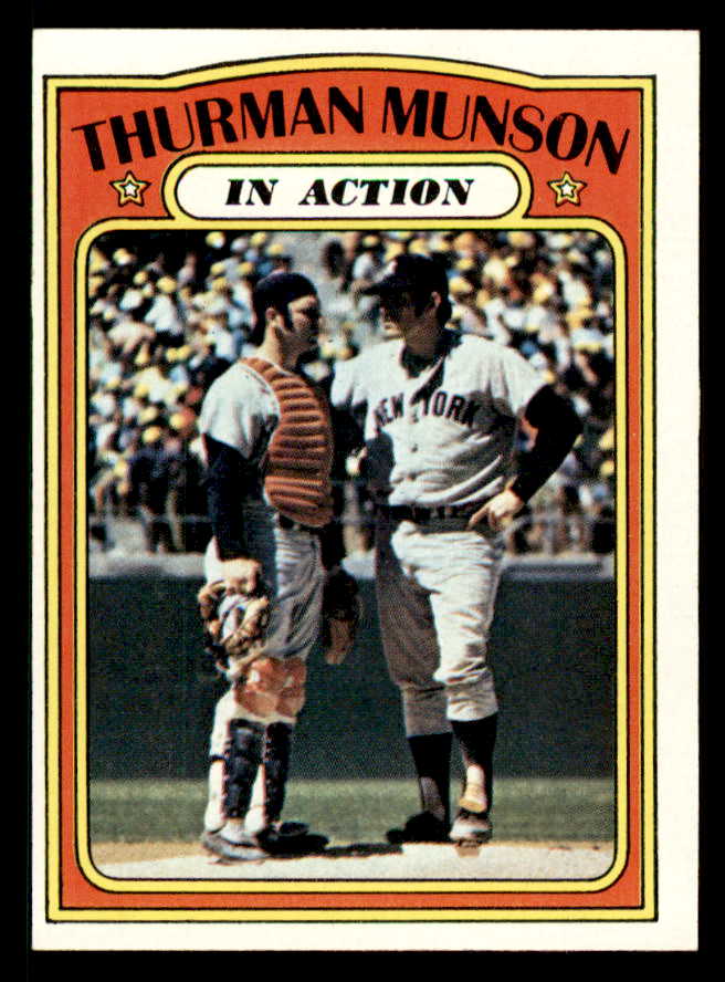 1972 Topps Baseball #442 Thurman Munson IA Yankees EX-MT 542167