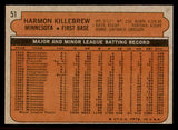 1972 Topps Baseball #051 Harmon Killebrew Twins EX-MT 542169