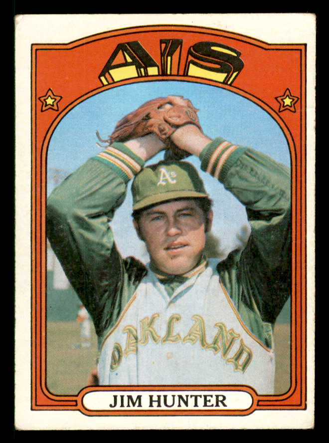 1972 Topps Baseball #330 Catfish Hunter A's VG-EX 542173