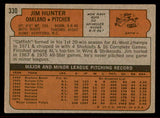 1972 Topps Baseball #330 Catfish Hunter A's VG-EX 542173