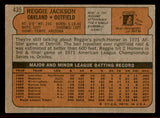 1972 Topps Baseball #435 Reggie Jackson A's VG-EX 542181