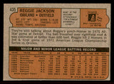 1972 Topps Baseball #435 Reggie Jackson A's VG-EX 542182