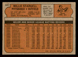 1972 Topps Baseball #447 Willie Stargell Pirates VG-EX 542191
