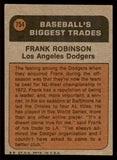 1972 Topps Baseball #754 Frank Robinson TR Dodgers EX 542201