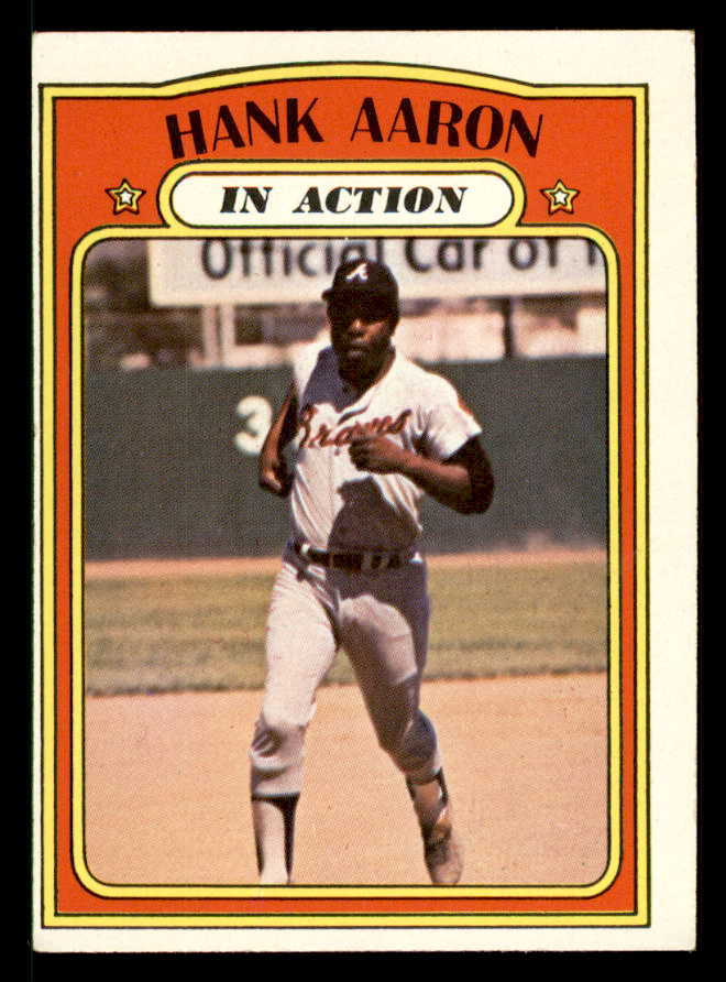 1972 Topps Baseball #300 Hank Aaron IA Braves VG-EX 542202