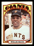 1972 Topps Baseball #049 Willie Mays Giants VG-EX 542203