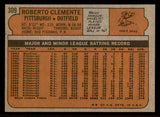 1972 Topps Baseball #309 Roberto Clemente Pirates EX 542208