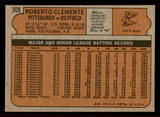 1972 Topps Baseball #309 Roberto Clemente Pirates EX-MT 542209