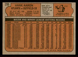 1972 Topps Baseball #299 Hank Aaron Braves VG-EX 542212