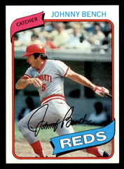 1980 Topps Baseball #100 Johnny Bench Reds EX-MT 542219