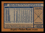 1978 Topps Baseball #400 Nolan Ryan Angels EX-MT 542238