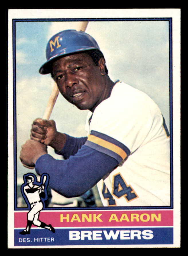 1976 Topps Baseball #550 Hank Aaron Brewers EX-MT 542251