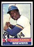1976 Topps Baseball #550 Hank Aaron Brewers EX-MT 542251