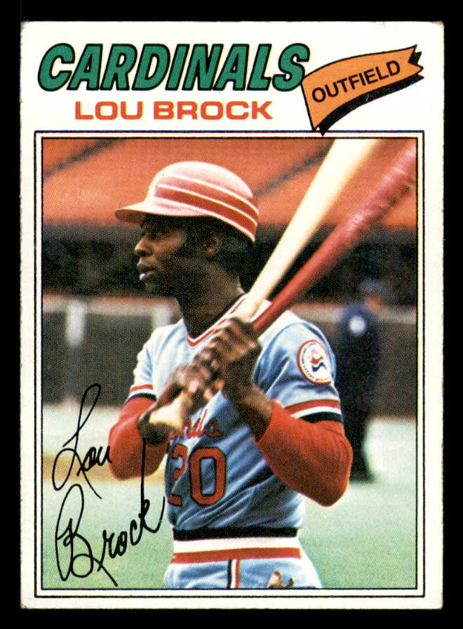 1977 Topps Baseball #355 Lou Brock Cardinals VG-EX 542260
