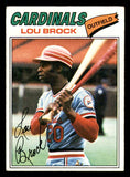 1977 Topps Baseball #355 Lou Brock Cardinals VG-EX 542260