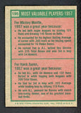 1975 Topps Baseball #195 Mickey Mantle Hank Aaron EX 542267