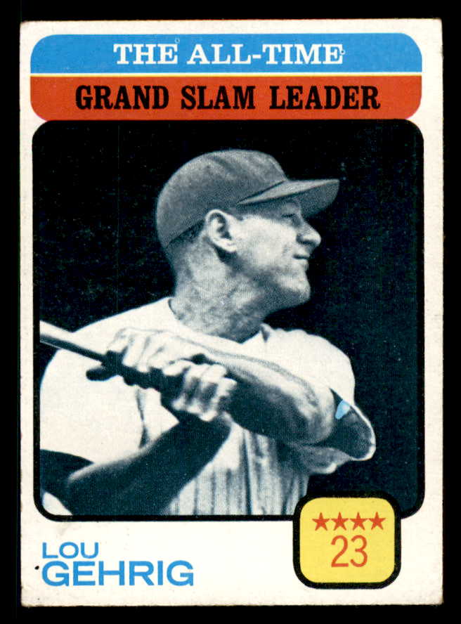 1973 Topps Baseball #472 Lou Gehrig ATL Yankees VG-EX 542274