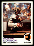 1973 Topps Baseball #142 Thurman Munson Yankees EX 542281