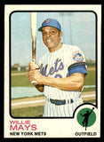 1973 Topps Baseball #305 Willie Mays Mets EX 542285