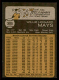1973 Topps Baseball #305 Willie Mays Mets EX 542285
