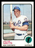 1973 Topps Baseball #305 Willie Mays Mets EX-MT 542290