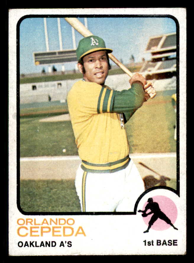 1973 Topps Baseball #545 Orlando Cepeda A's EX 542301