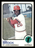1973 Topps Baseball #320 Lou Brock Cardinals EX 542302