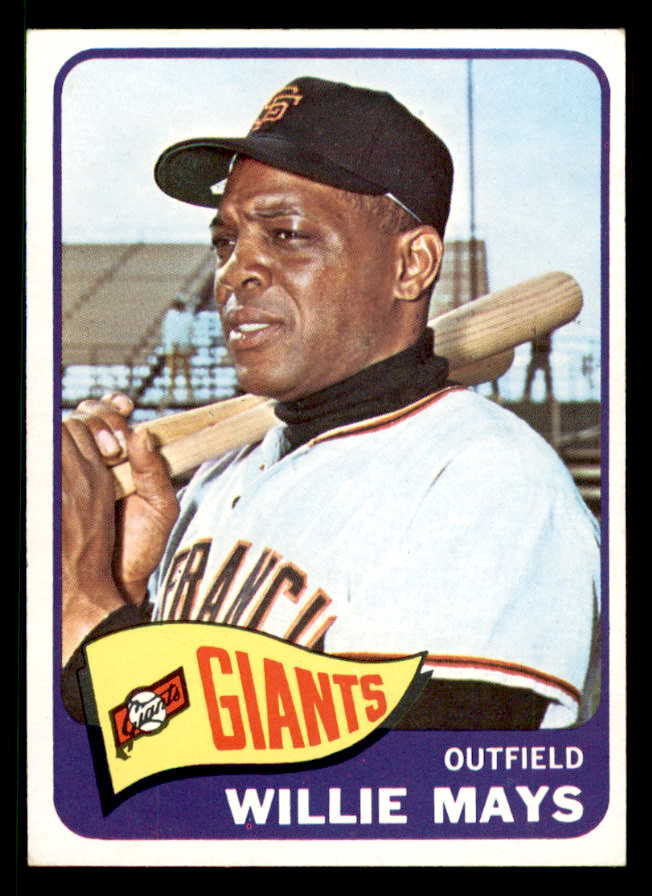 1965 Topps Baseball #250 Willie Mays Giants Good trimmed 542323