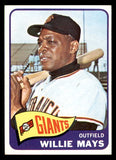 1965 Topps Baseball #250 Willie Mays Giants Good trimmed 542323