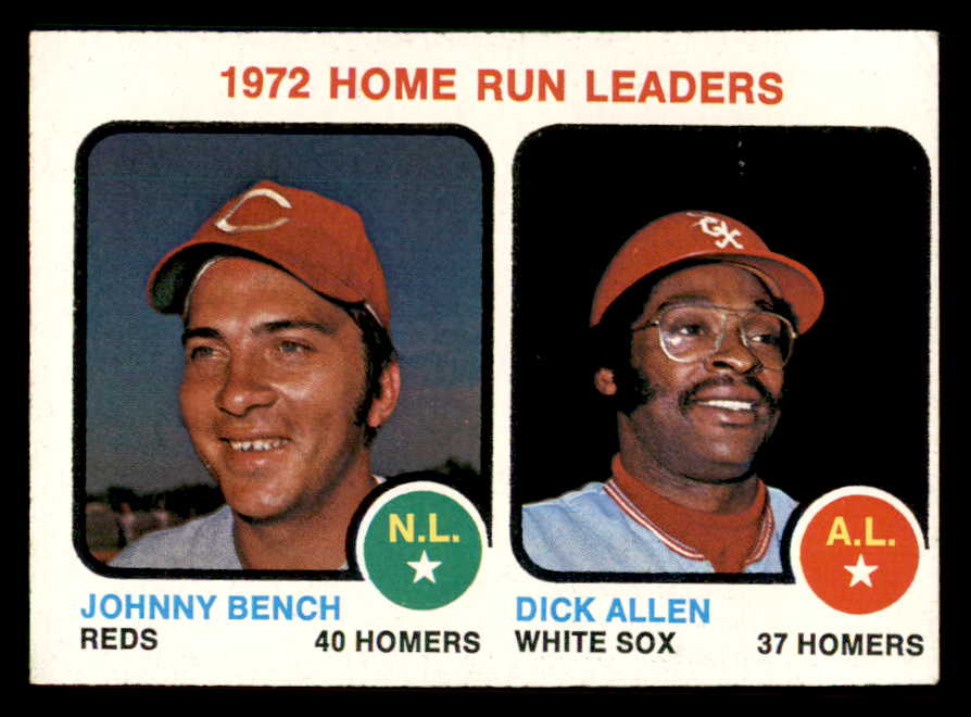 1973 Topps Baseball #062 Home Run Leaders Johnny Bench EX-MT 542326