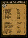 1973 Topps Baseball #062 Home Run Leaders Johnny Bench EX-MT 542326