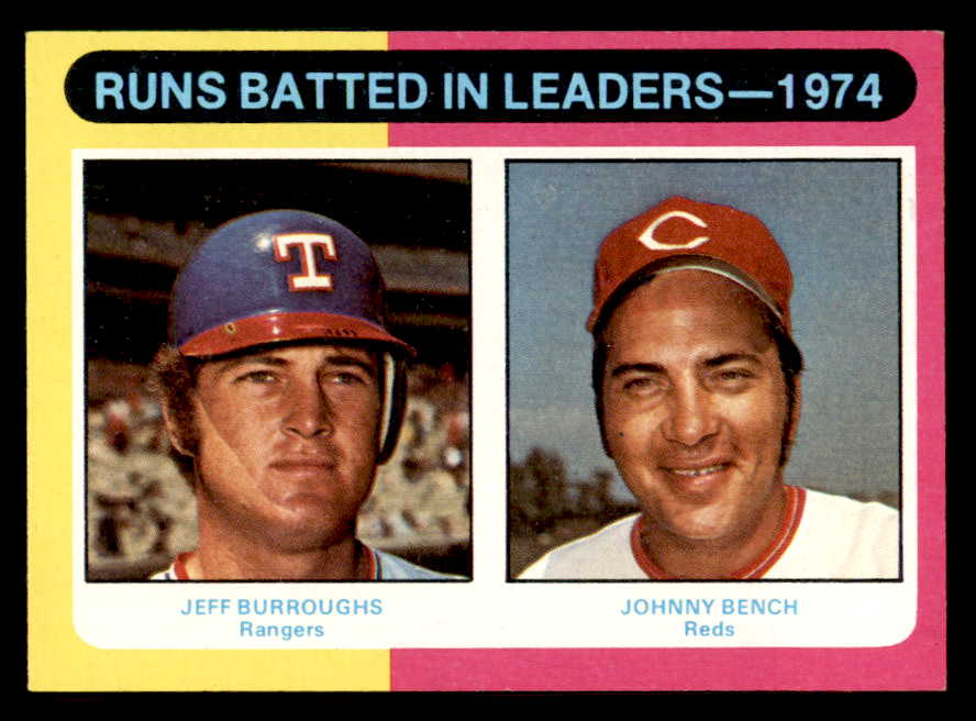 1975 Topps Baseball #308 RBI Leaders Johnny Bench EX-MT 542328