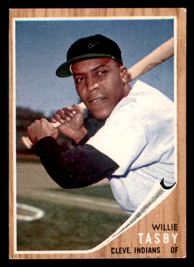 1962 Topps Baseball #462 Willie Tasby Indians EX No Emblem 542336