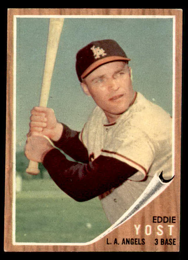 1962 Topps Baseball #176 Eddie Yost Angels EX-MT Variation 542339