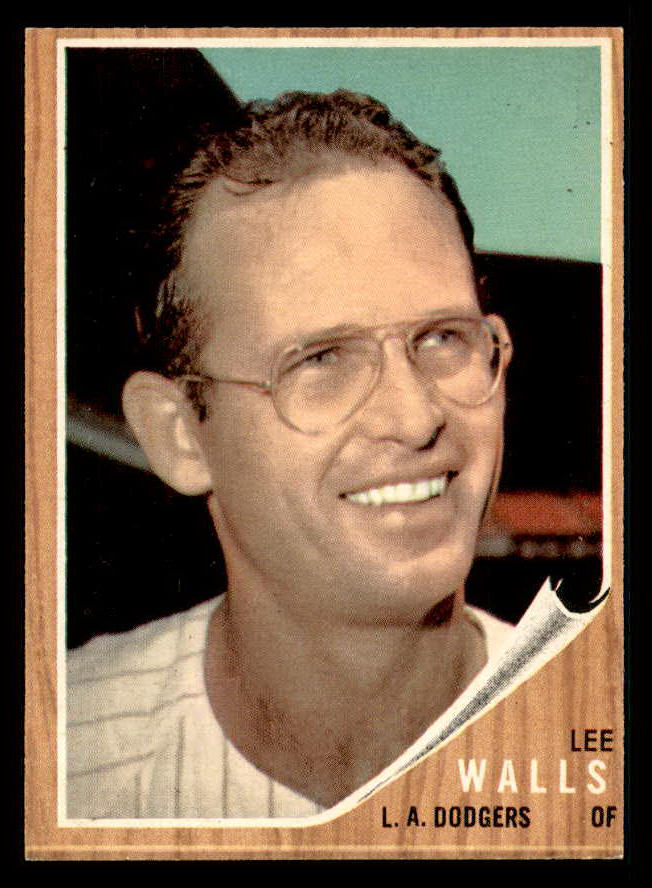 1962 Topps Baseball #129 Lee Walls Dodgers EX-MT Variation 542340