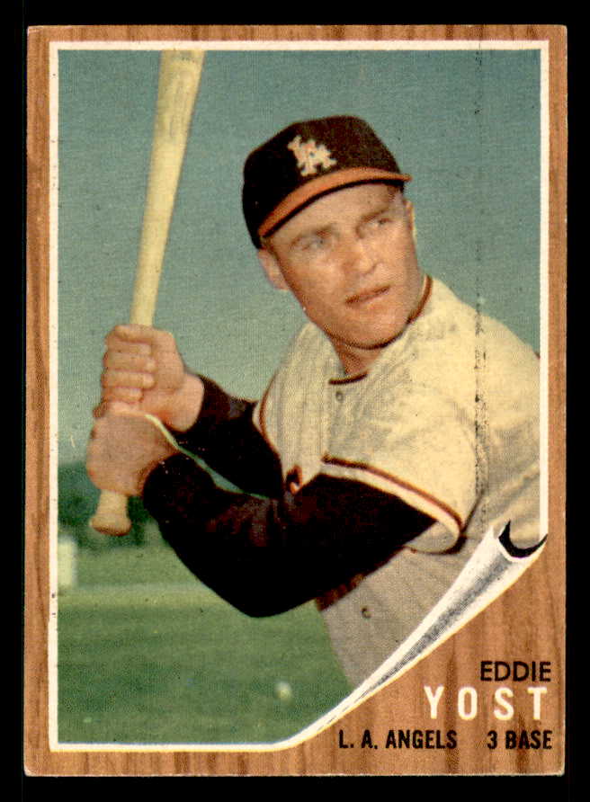 1962 Topps Baseball #176 Eddie Yost Angels EX-MT Variation 542341