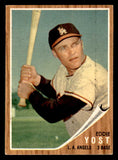 1962 Topps Baseball #176 Eddie Yost Angels EX-MT Variation 542341