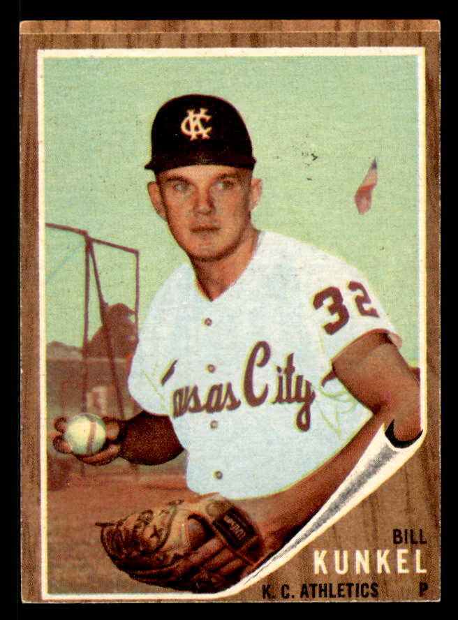 1962 Topps Baseball #147 Bill Kunkel A's EX Variation 542342
