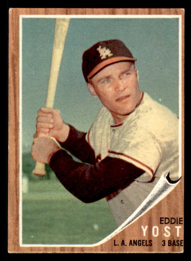 1962 Topps Baseball #176 Eddie Yost Angels EX Variation 542343
