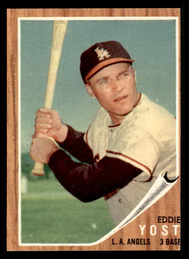 1962 Topps Baseball #176 Eddie Yost Angels VG-EX Variation 542345