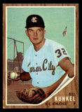 1962 Topps Baseball #147 Bill Kunkel A's VG-EX Variation 542346