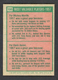 1975 Topps Baseball #195 Mickey Mantle Hank Aaron EX-MT 542359